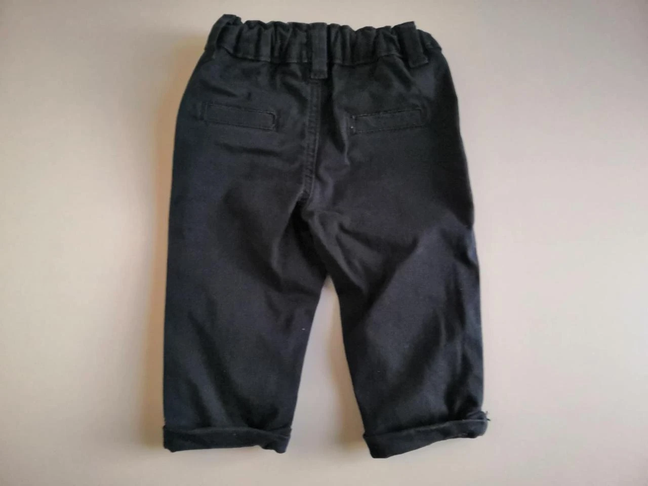 Solid Navy Blue Chino Pants 3 Months Kiabi – photo 2
